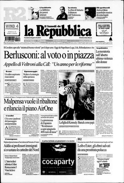 Il lunedì de La repubblica